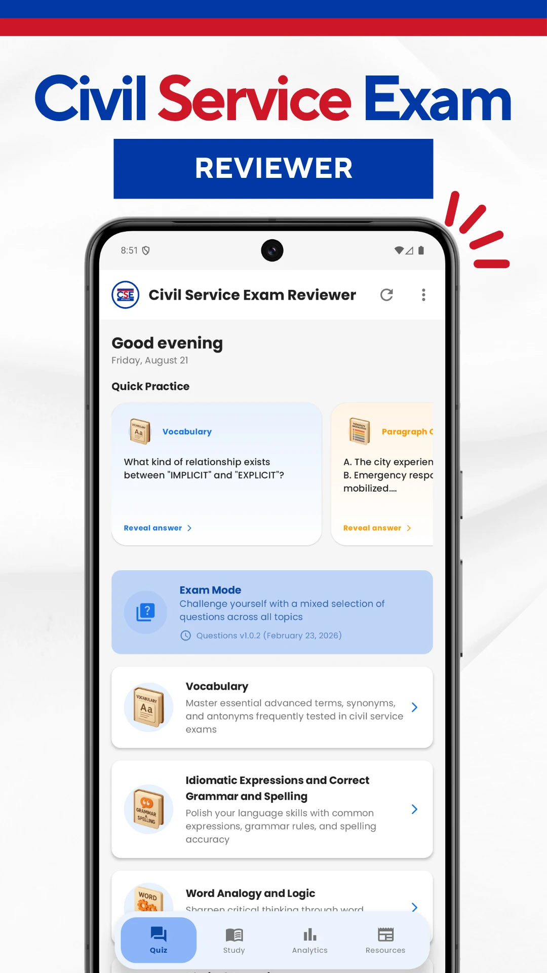 2026 Civil Service Reviewer screenshot